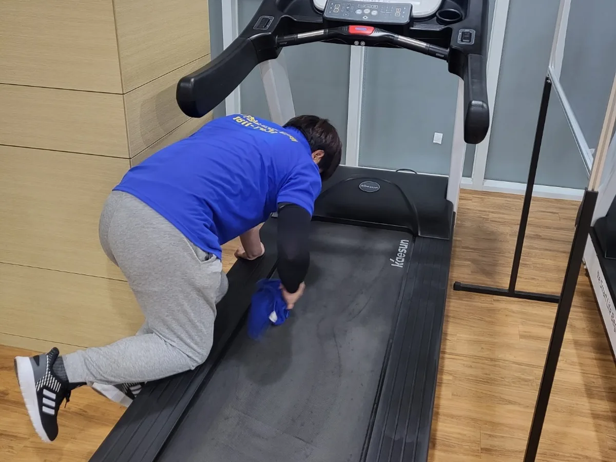 의왕시 왕곡동 피트니스 라커 검사실 위생청소 사례 - 행진크린